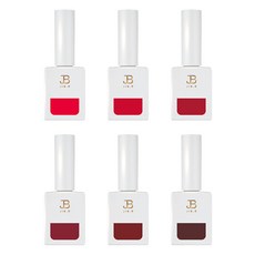 JIN.B Ivy Yo So Sexy 系列 紅色系彩膠 6色套組, 混合色, 1個, 11ml