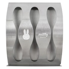 miffy 米飛 不鏽鋼牙刷架 3孔, 1個, 混合顏色