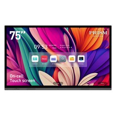프리즘코리아 4K UHD 온셀방식 회의용 전자칠판, PR75, 방문설치, 벽걸이형, 190.5cm(75인치)