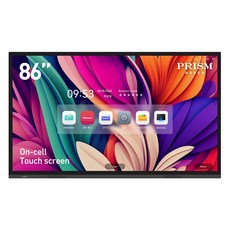 프리즘코리아 4K UHD 온셀방식 회의용 전자칠판, PR86, 방문설치, 벽걸이형, 218.44cm(86인치)