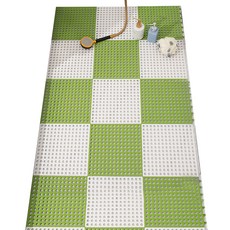 Make Mine 多用途防滑墊 白色 7入 + 綠色 8入 組, 白色, 綠色, 1套
