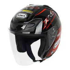 SONIX 오토바이 바이크 헬멧 JX5, 유광레드