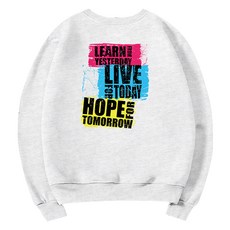 ILLUSO 男女通用 Live Today 柔軟特級雙面棉大學T