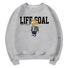 ILLUSO 男女通用 Life Gould 柔軟特級雙面棉大學T