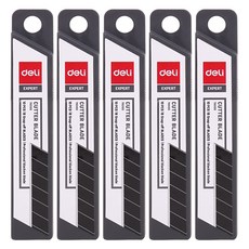 deLi 得力 刀片 黑色 60度 一般型 E78000 10入, 5個