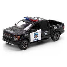 KiNSMAR 2022 福特 F-150 猛禽 警車 KT5436P, 黑色, 1個