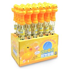 KY I&D 愛心鴨子泡泡, 黃色, 24個