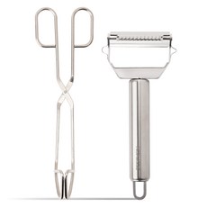 BESTHEIM 大師不鏽鋼2件組, 銀色, 1套, 三段夾 + 多功能切片器
