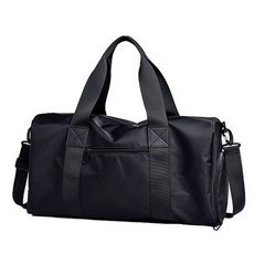 Eolipocheu 大容量運動防水波士頓包, 黑色, 1個