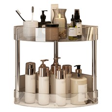 生活共感 角落縫隙多用途層架 2層, 1個, 透明