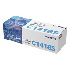 SAMSUNG 三星 原廠碳粉匣 CLT-C1418S, 青色, 1個