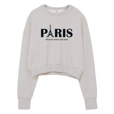 에어플레인 에펠파리 크롭 맨투맨