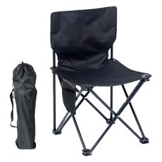 마켓감성 캠핑 컴포트 접이식의자 M, 블랙, 1개