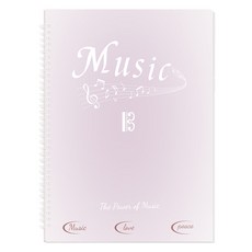 東亞PMS A4活頁樂譜夾 文件收納夾, 1個, 粉紅色