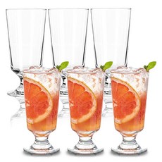 eatus 喇叭形玻璃啤酒高腳杯 280ml, 6個