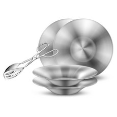 WAGENSTEIGER 沙拉早午餐4人份沙拉夾 + 義大利麵盤4入組, 單一顏色, 1套