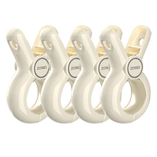 Everhouse 圓形棉被大型曬衣夾 FREE, 象牙白, 4個