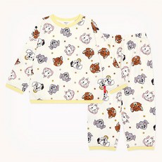 mollimelli friends 幼兒用 迪士尼 貓與狗 閃亮 居家服套裝