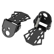 BTR 접이식 발받침 양쪽세트, 블랙, 1세트