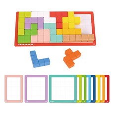 Kes.B Tooky 玩具拼圖立方體 280 件組 23p, 混合顏色, 1套