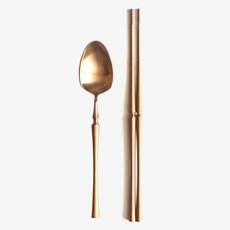 벨르디자인 패트릭 한식 커트러리 2종 세트, 코퍼, 1세트, 디너스푼 + 젓가락