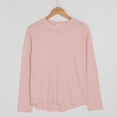 빼빼 여성용 라운드넥 스판 기본 긴팔 티셔츠