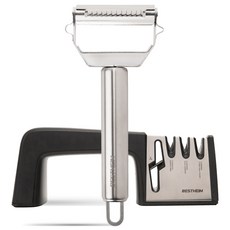 BESTHEIM 大師級不鏽鋼多功能切片器 + 刀剪磨刀器套組, 銀色, 1套