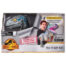 侏羅紀世界:統霸天下 擬真音效幼龍小藍玩具 JUR-1011, 1個, 棕色