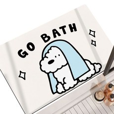 코튼뷰 빨아쓰는 욕실 주방 규조토 발매트, 타올 비숑