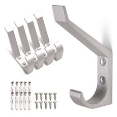 손잡이세상 AL2단 다용도걸이, 실버, 5개
