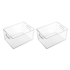 YEHOM 多用途廚房收納透明籃, 單一顏色, 2個