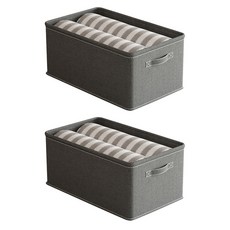 多用途衣物收納箱 53L, 深灰色, 2個