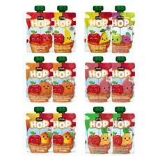 아넬라 짜먹는 HOP 과일퓨레 12p 세트, 혼합맛(사과/바나나/사과배/단호박/고구마/푸룬/망고/파인애플
), 100g, 1세트