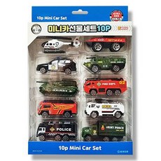 迷你車玩具10件組禮盒, 隨機出貨, 1個