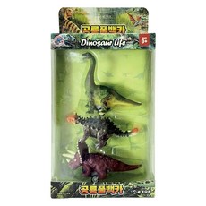 恐龍迴力車玩具3件組 B, 混合色, 1套