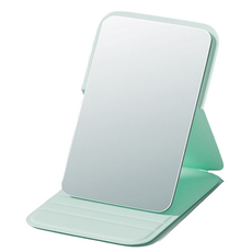 리빙여왕 접이식 미니 손 탁상거울, 민트