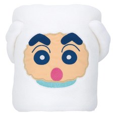 Skater 超細纖維海灘巾 TODR1, 1個, 蠟筆小新 白色