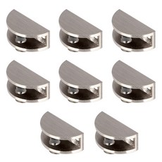 MONESPACE 半月層板支架 霧面 小, 銀色, 8個