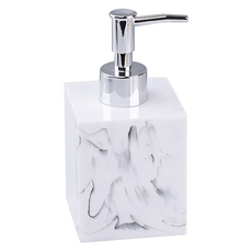 THE ZAKKA 多用途大理石紋方形按壓瓶 S, 1個, 白色