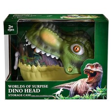 DINOMIGHT 恐龍頭收納盒 綠色 6193, 單品, 1個