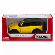 KiNSMAR 2022 福特 Bronco 硬頂壓鑄模型車, 黃色