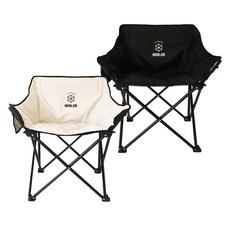 MonOr 舒適露營椅 2件組, 象牙白 + 黑色, 1套