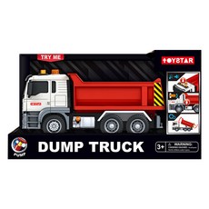 THINK Toys T-7 傾卸卡車重型機具可動玩具, 1個, 混合顏色