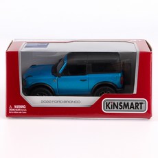 KiNSMAR 2022 福特 Bronco 硬頂壓鑄模型車 KT5438WB, 藍色