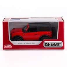 KiNSMAR 2022 福特 Bronco 硬頂壓鑄 KT5438WB, 紅色