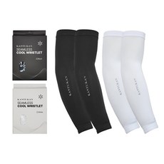 칸투칸 심리스 쿨토시 2p x 2종 세트, 블랙, 화이트, 1세트