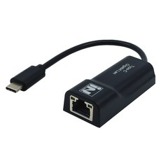 인네트워크 USB3 1 C타입 유선 랜카드 블랙, IN-U31LANCB, 1개