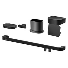 American Standard Flat Natural 浴室配件5件組 FH1053, 霧面黑, 1套
