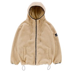 Moon Collection 抓絨連帽拉鍊抓絨中性毛皮襯裡套頭衫