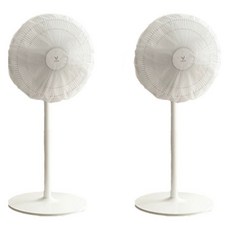 EVER HOUSE 立式半罩式電風扇防塵套 2入, 白色